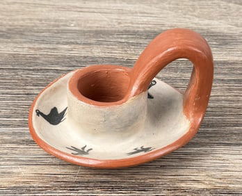 Paulita Pacheco Santo Domingo Pueblo Candlestick