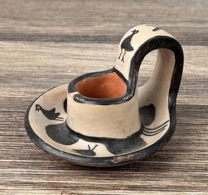 Paulita Pacheco Santo Domingo Pueblo Candlestick