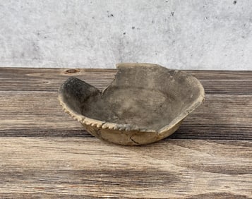 Ancient Pre Columbian Mississippian Pie Crust Bowl