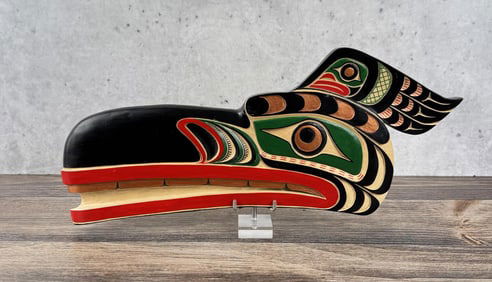 Harold Gregory Northwest Coast Haida Carved Plaque