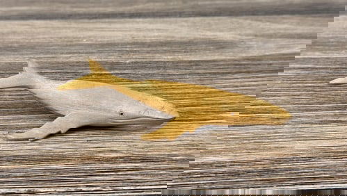 Carved Wood Whale