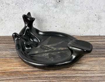 Santa Clara Pueblo Pottery Bear Ashtray