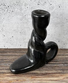 Santa Clara Pueblo Pottery Candlestick