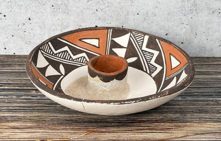 Diane Aragon Acoma Pueblo Candlestick