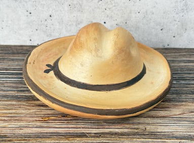Hopi Pottery Cowboy Hat Ashtray