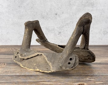 Antique Ponca Native American Saddle Indian Terr.