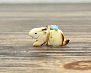Zuni Carved Bone Rabbit Fetish