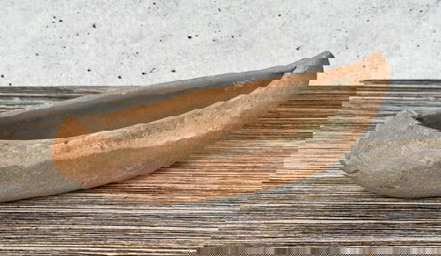 Micaceous Clay Taos Pueblo Pottery Canoe