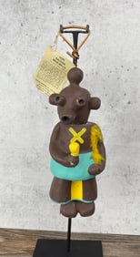 Hopi Indian Clay Kachina Wind Chime Bell