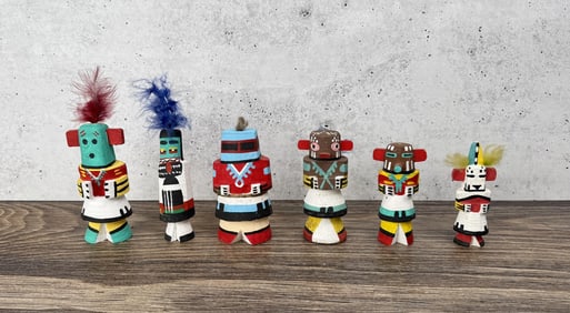 Collection of Hopi Indian Kachina Dolls