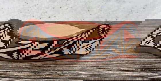 Jemez Pueblo Pottery Canoe