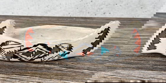 Jemez Pueblo Pottery Canoe