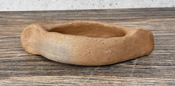 Micaceous Clay Taos Pueblo Pottery Canoe