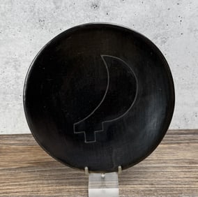 Snow Bird Santa Clara Pueblo Pottery Plate