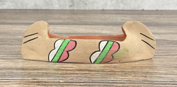 Jemez Pueblo Pottery Canoe