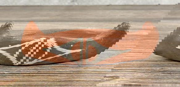 Santa Clara Pueblo Pottery Canoe