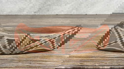 Santa Clara Pueblo Pottery Canoe