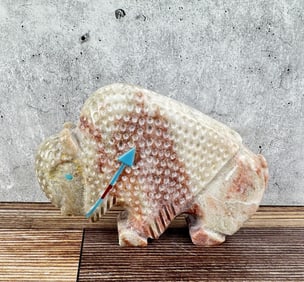 Mildred Cadman Zuni Carved Buffalo Fetish