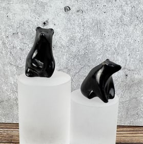 Linda Askan Santa Clara Pueblo Pottery Bears