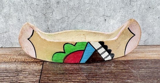 Jemez Pueblo Pottery Canoe