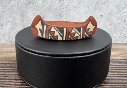 FT Jemez Pueblo Pottery Canoe