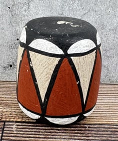 Miniature Pueblo Pottery Drum