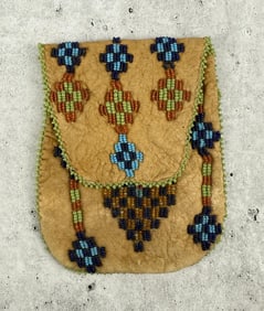 Apache Native American Indian Beaded Pouch