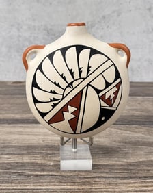 Irwin Pecos Jemez Pueblo Pottery Canteen