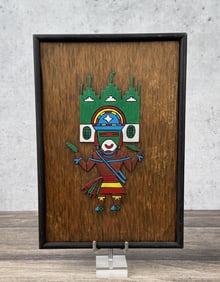 Joan Ludeke Hopi Indian Carved Painted Plaque