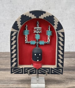 Hopi Indian Kachina Head Plaque
