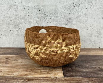 Lower Klamath River Native American Indian Basket