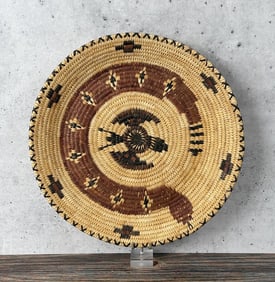 Frances Manuel Papago Indian Snake Basket