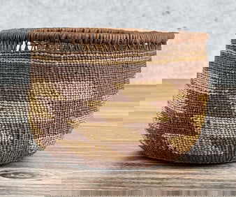 Yurok California Native American Indian Basket