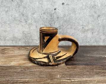 Hopi Indian Pottery Candlestick
