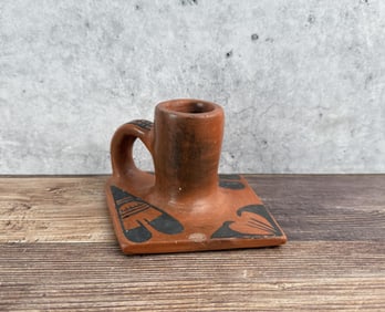 Hopi Indian Pottery Candlestick