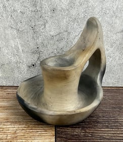 Cherokee Catawba Pottery Candlestick