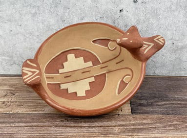 Tomasita Montoya San Juan Pueblo Bird Ashtray