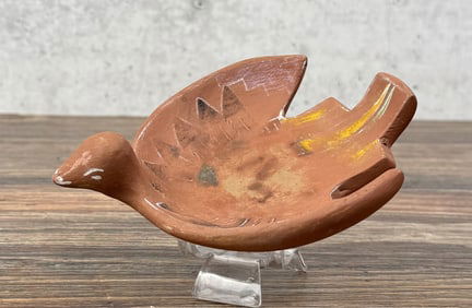 Jemez Pueblo Pottery Bird Dish