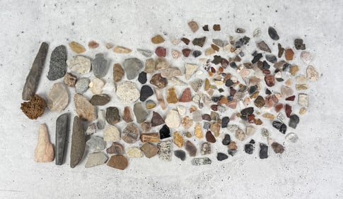 Collection of Native American Indian Stone Tools
