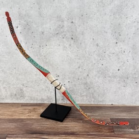 Hopi Pueblo Polychrome Painted Bow