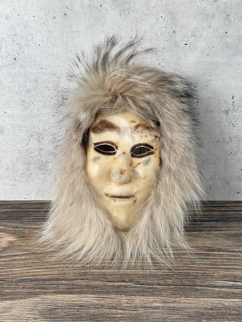 Alaskan Inuit Eskimo Caribou Mask (1 of 3)