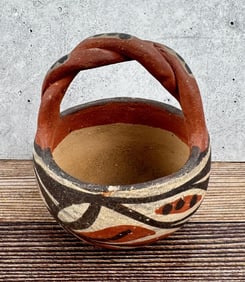 Isleta Pueblo Pottery Basket