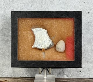 Riker Mount of Native American Indian Arrowheads