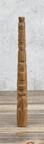 Signed Northwest Coast Native American Totem Pole