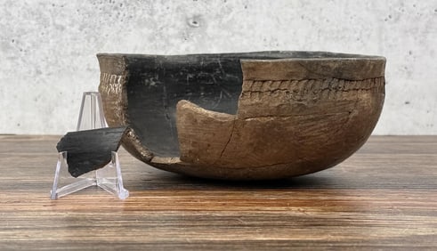 Ancient Salado Indian Corrugated Bowl Pot