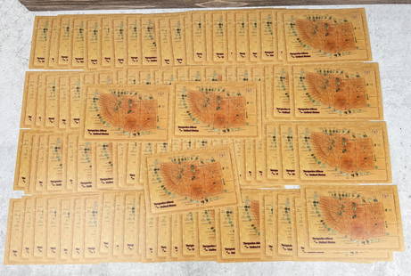 Turquoise Mines of the United States Postcards: 90 total. Unused.