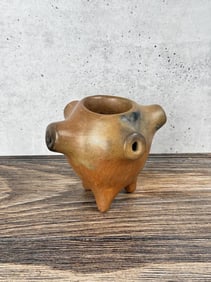 Cherokee Catawba Pottery Peace Pipe