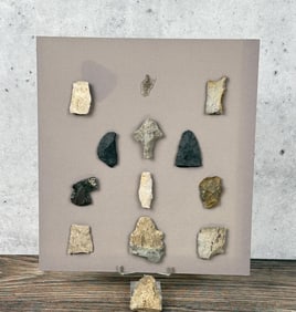 Ancient Native American Indian Arrowhead Board