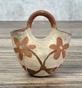 Isleta Pueblo Pottery Wedding Vase