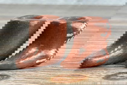 Santa Clara Pueblo Pottery Moccasin Shoes Boots